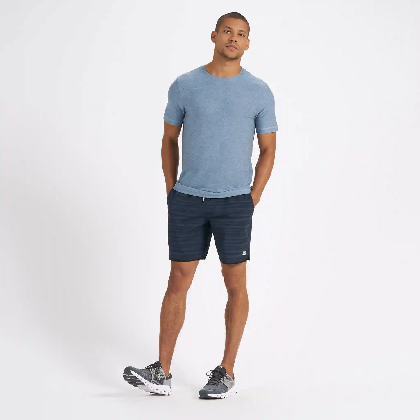 Banks Short Unlined 7" | Ink Tie Dye Stripe