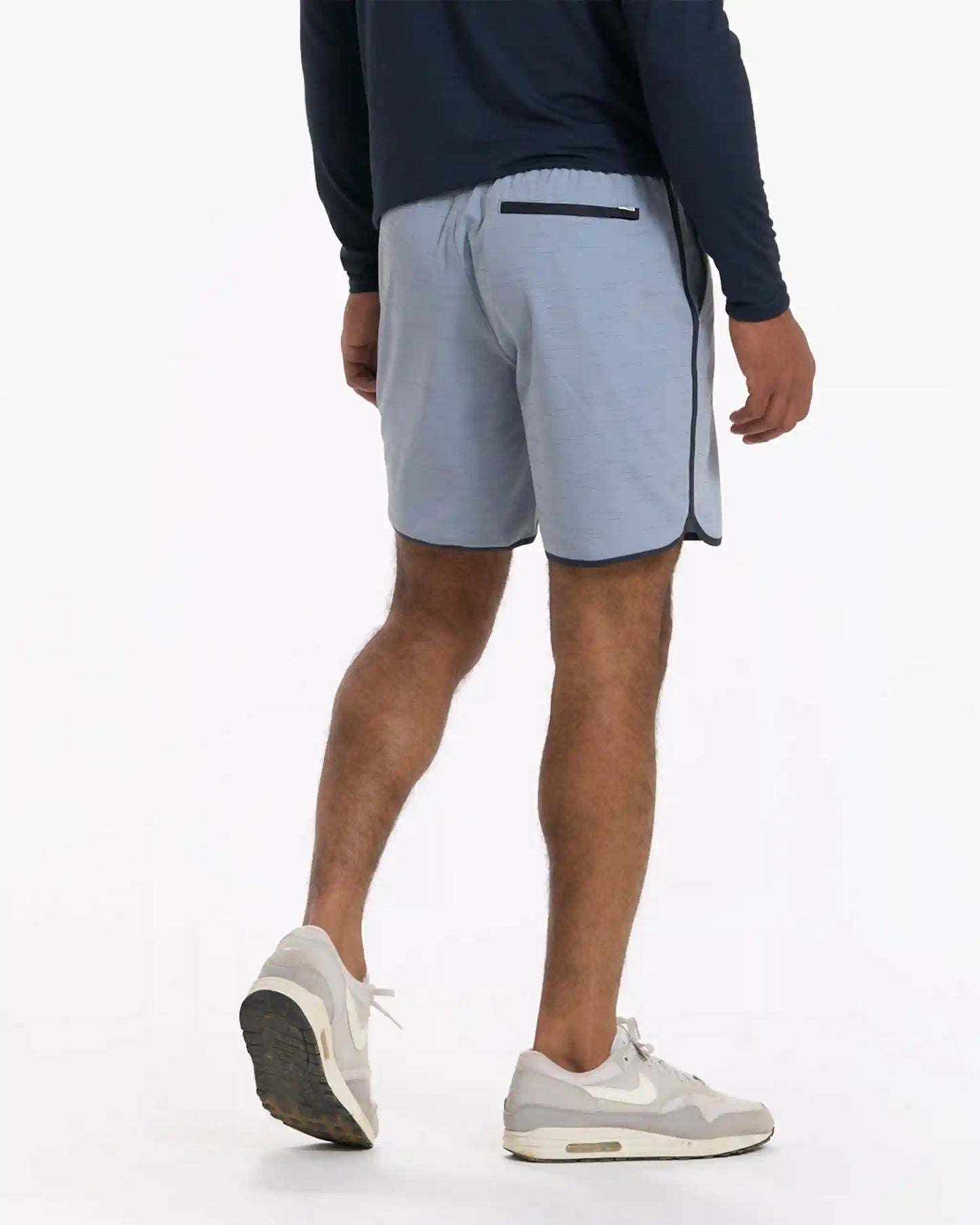 Banks Short Unlined 7" | Light Cloud Slub Stripe