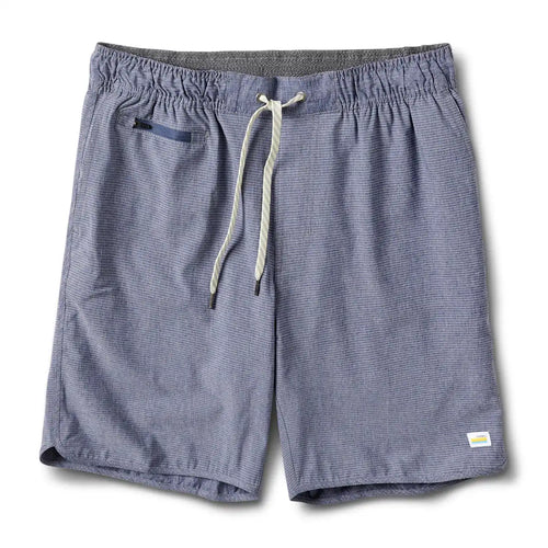 Banks Short Unlined 7" | Navy Engineered Stripe