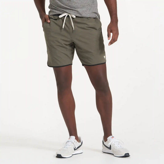 Banks Short Unlined 7" | Oregano Slub Stripe