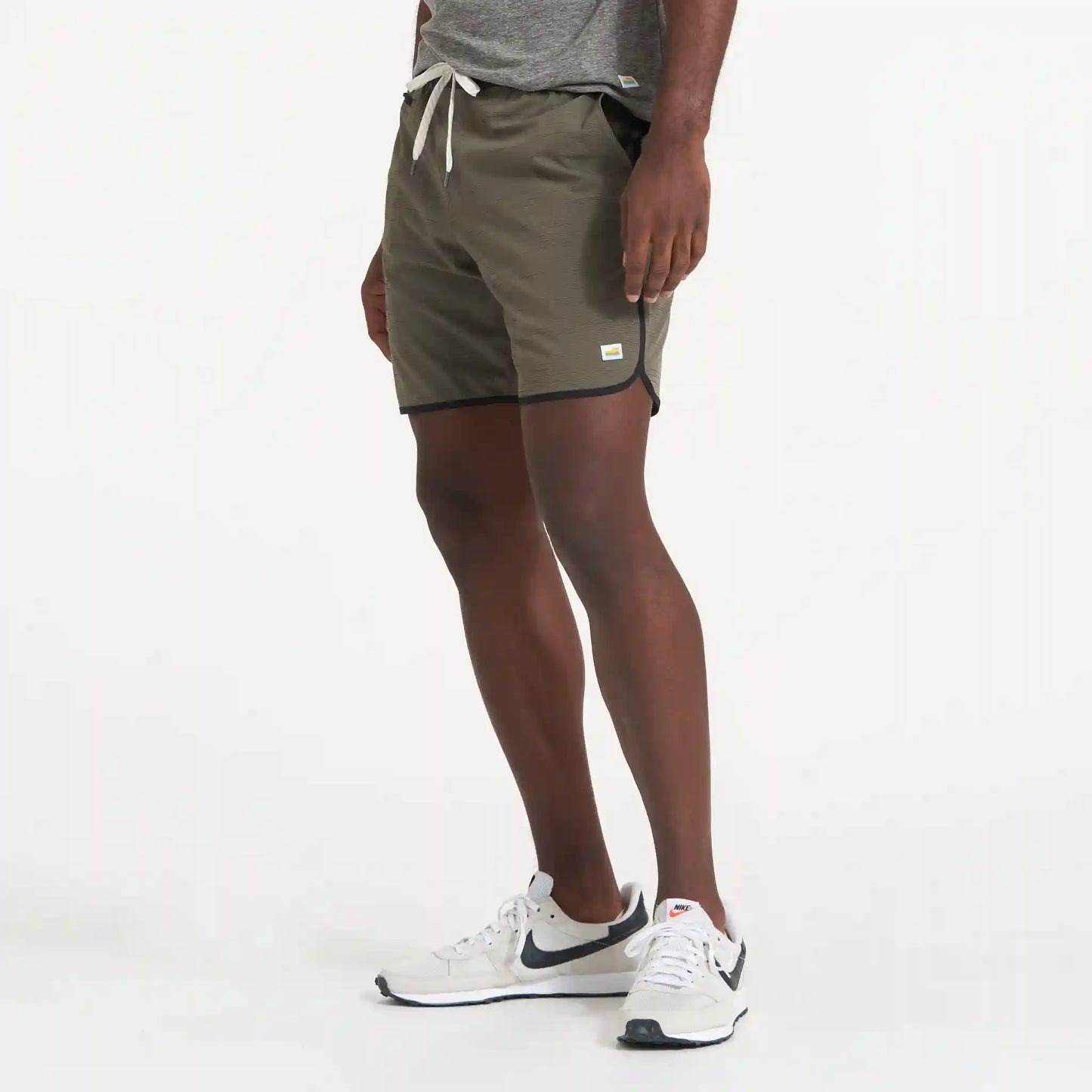 Banks Short Unlined 7" | Oregano Slub Stripe