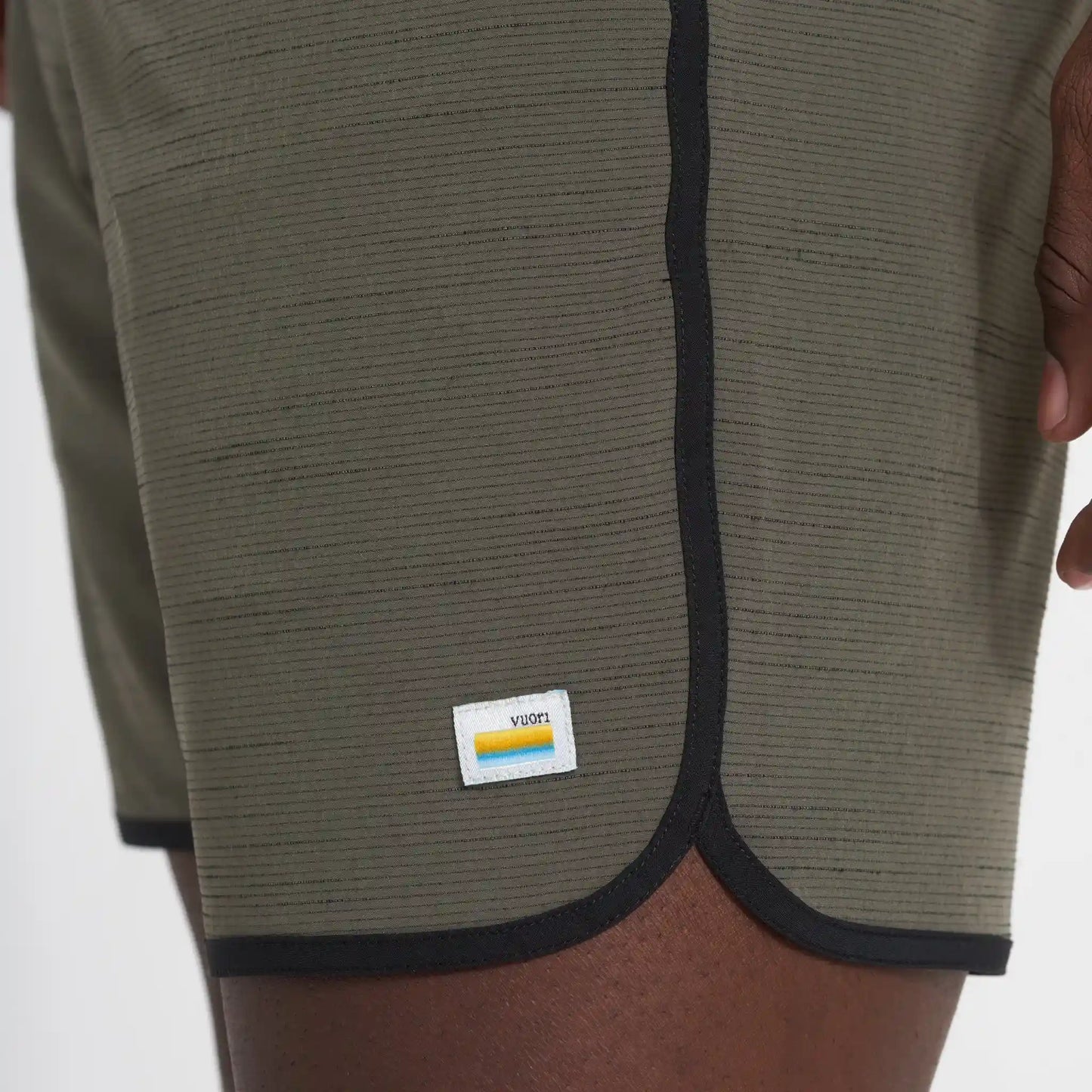 Banks Short Unlined 7" | Oregano Slub Stripe