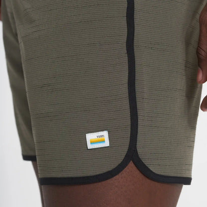 Banks Short Unlined 7" | Oregano Slub Stripe