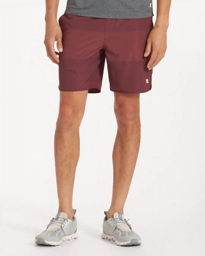Banks Short Unlined 7" | Russet Texture Block