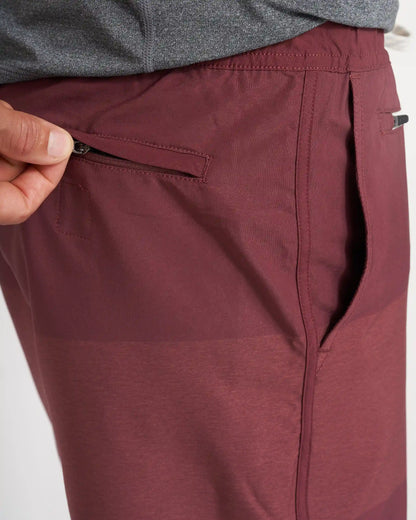 Banks Short Unlined 7" | Russet Texture Block
