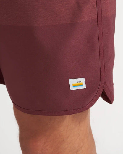 Banks Short Unlined 7" | Russet Texture Block