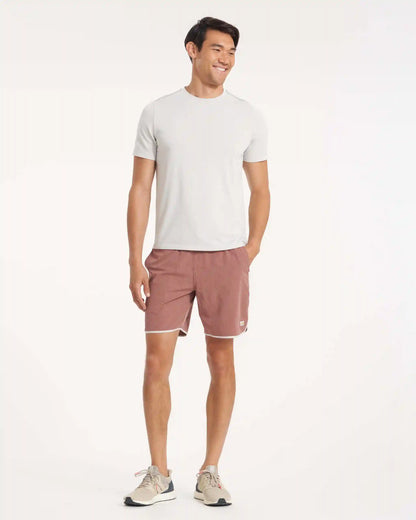 Banks Short Unlined 7" | Terracotta Linen Texture