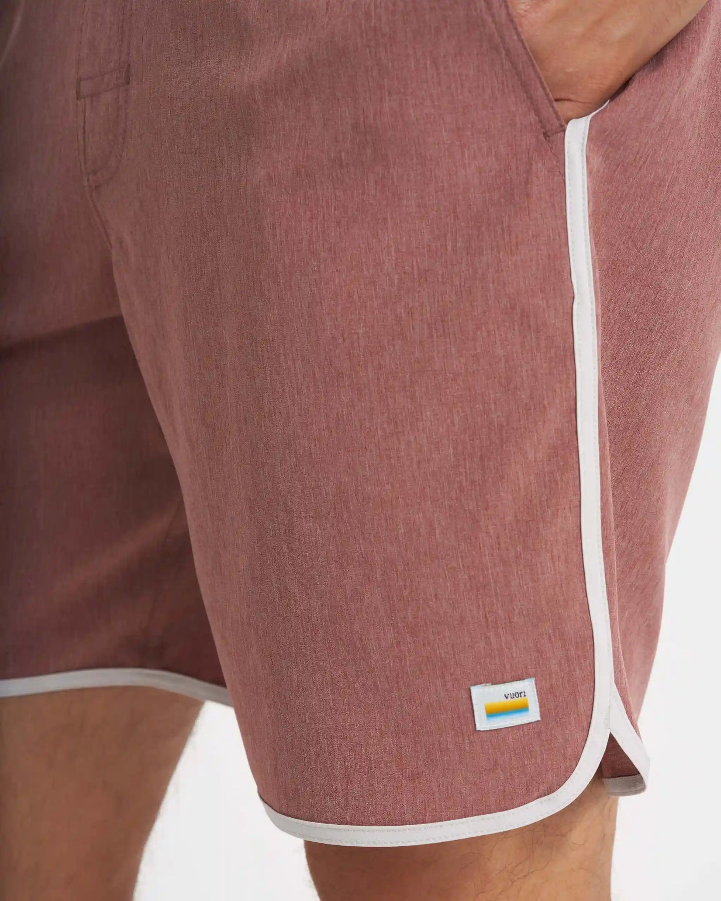 Banks Short Unlined 7" | Terracotta Linen Texture