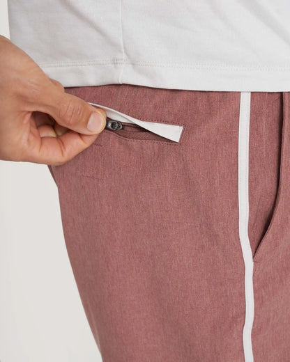 Banks Short Unlined 7" | Terracotta Linen Texture