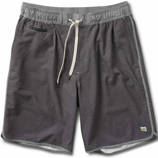 Banks Short Unlined 7" | Black-Charcoal Stripe