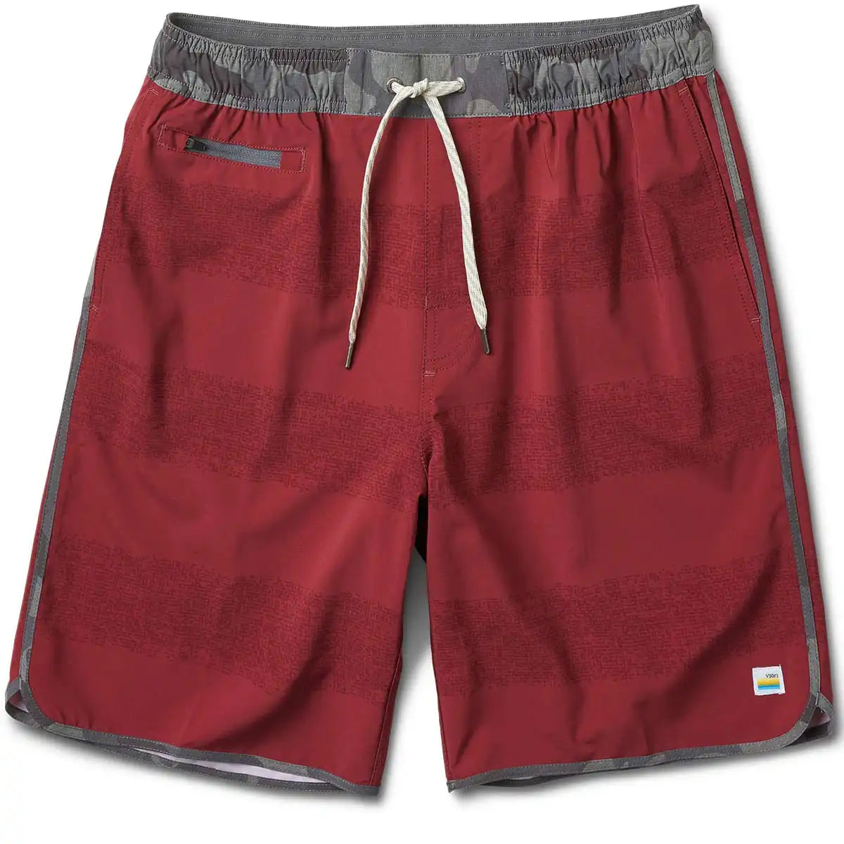Banks Short | Red Texture Stripe