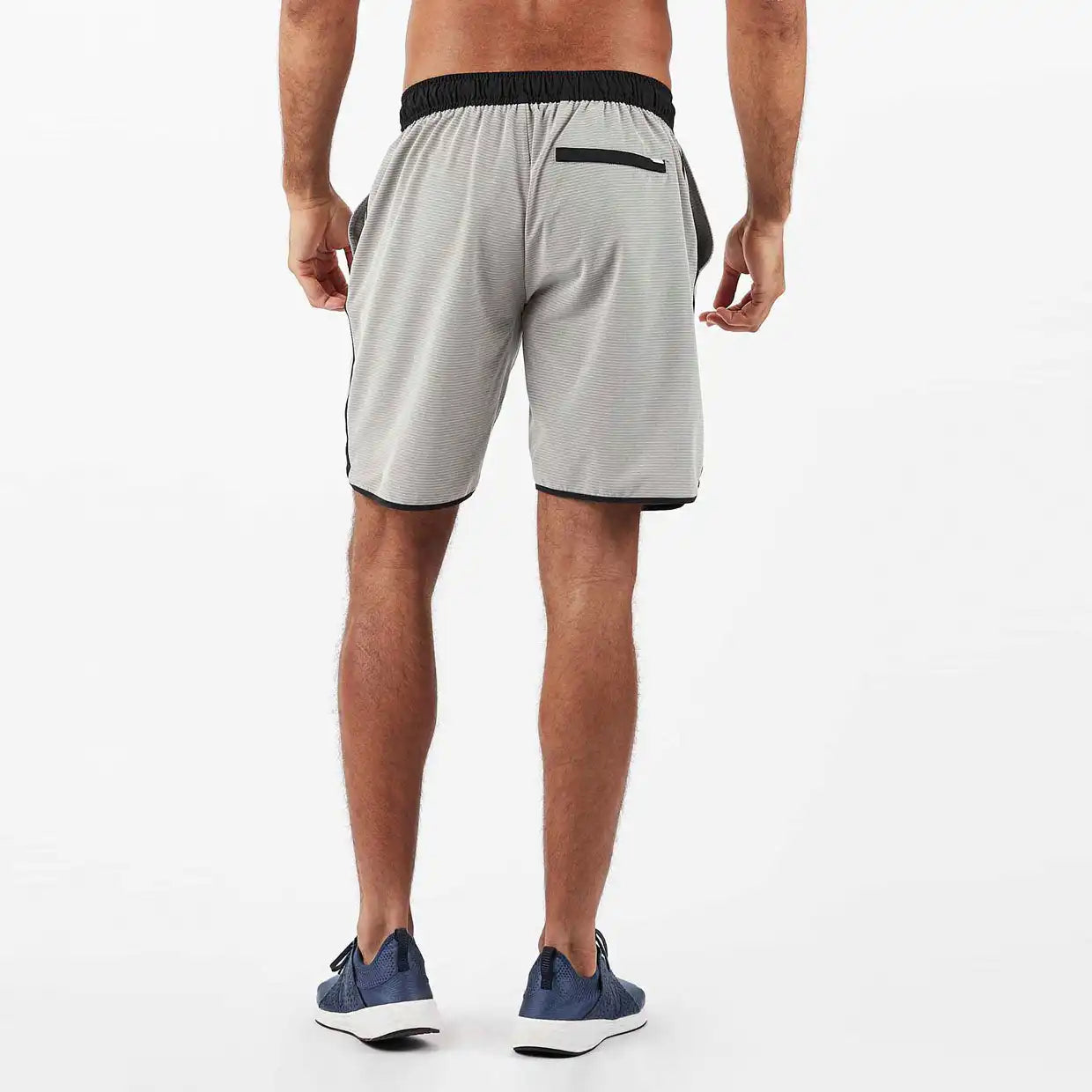 Banks Short Unlined 7" | Engineered Grey Stripe