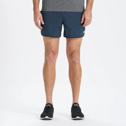 Banks Short Unlined 5" | Indigo Splatter