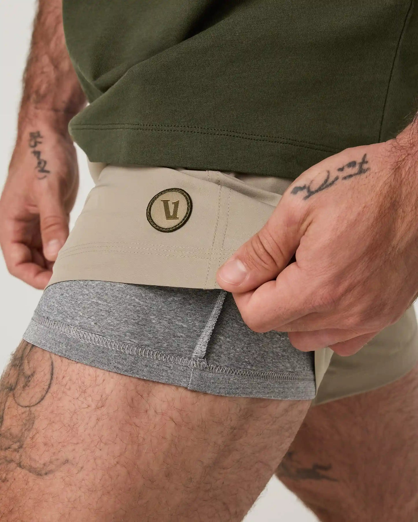 Kore Short Lined 5" | Biscotti Tonal