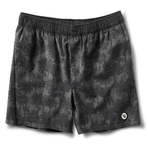 Cape Short | Black Multi Palm