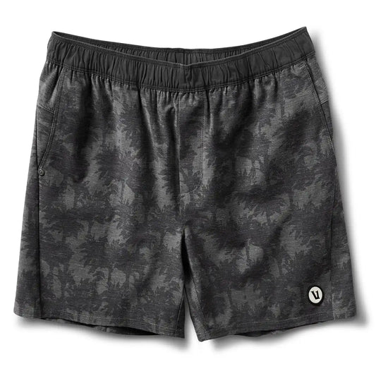 Cape Short | Black Multi Palm