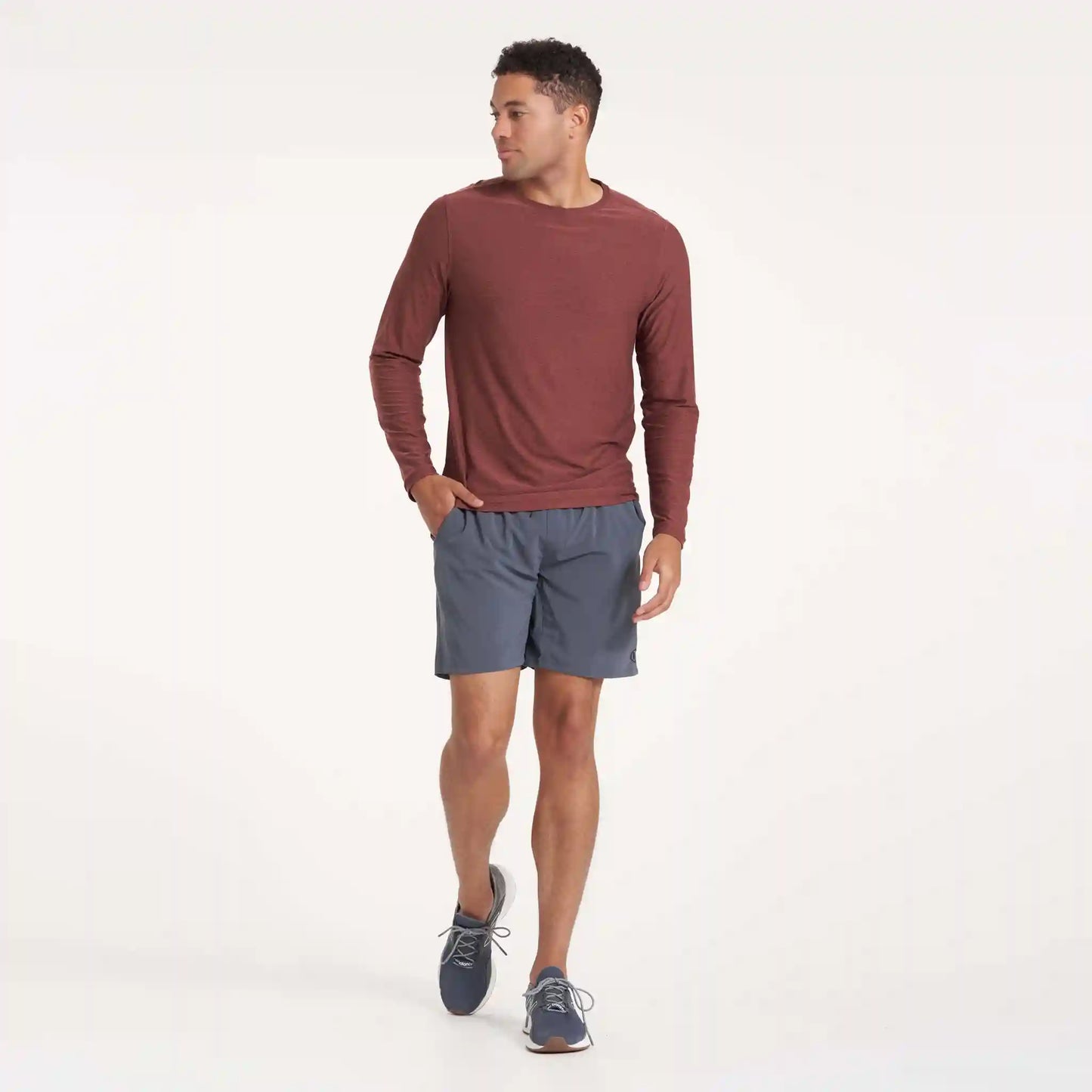 Long Sleeve Strato Tech Tee | Cedar Heather