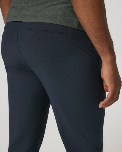 Aim Trouser Athletic Slim Fit 30” | Navy Linen Texture