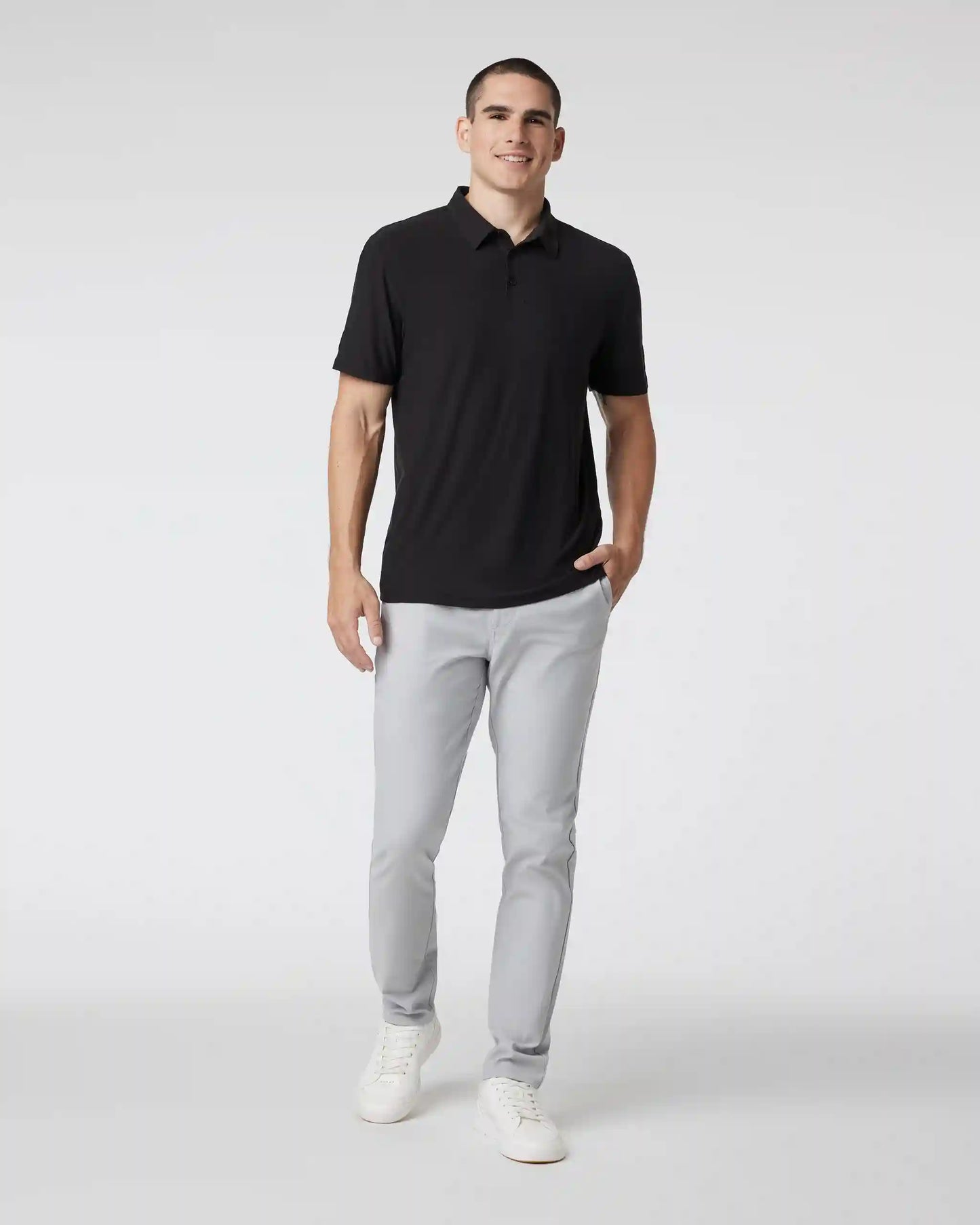 Cascade Tech Chino Pant Athletic Slim Fit 32" | Fog