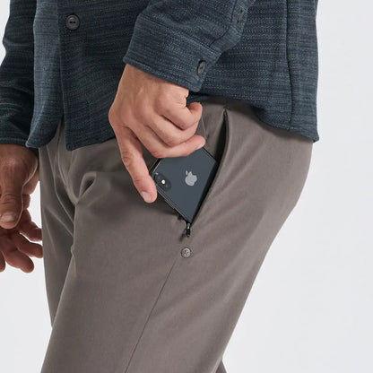 Aim Pant | Cocoa Linen Texture