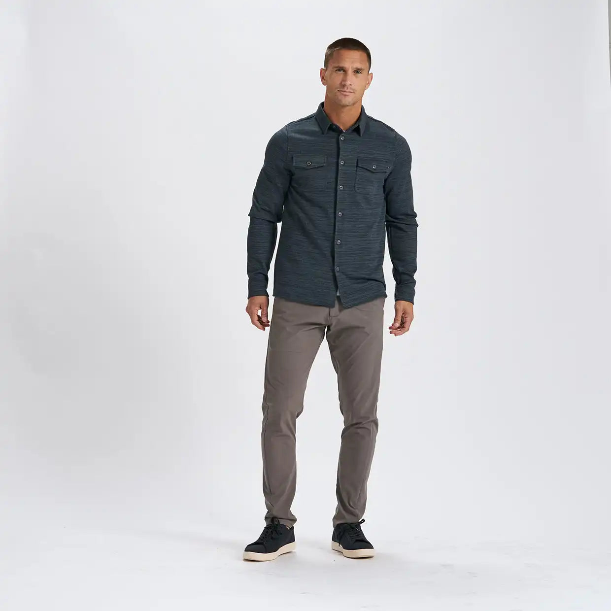 Aim Pant | Cocoa Linen Texture