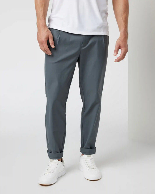 Cascade Elastic Waist Trouser | Shale