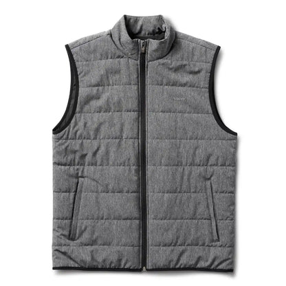 Atlantic Vest | Black Linen Texture