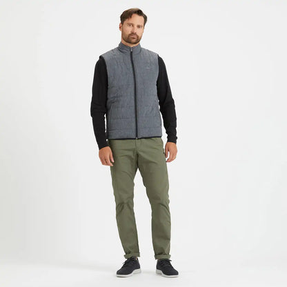 Atlantic Vest | Black Linen Texture