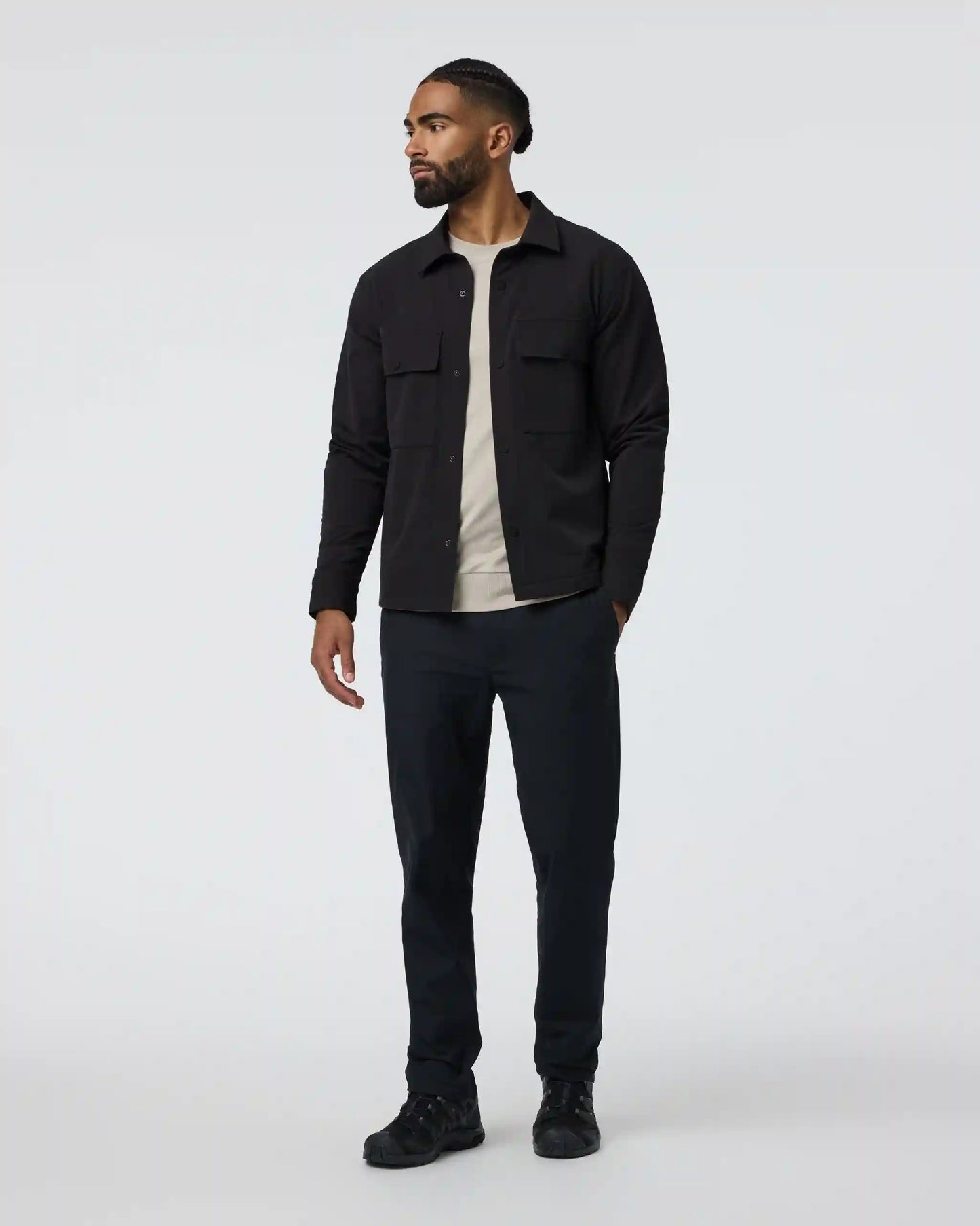 Lawson Tech Shirt Jacket | Black