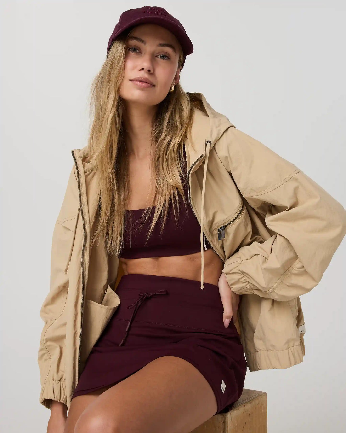 Inspire Happiness Dad Hat | Cerise