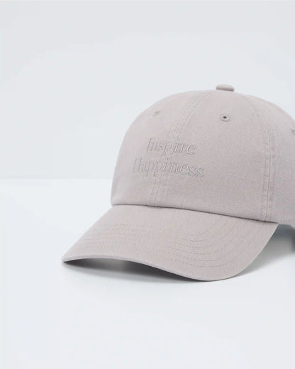 Inspire Happiness Dad Hat | Soft Pewter