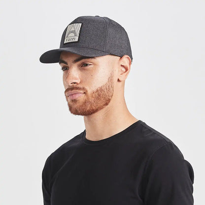 Geometric Hat | Black Heather