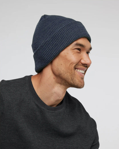 Alpine Waffle Beanie | Azure