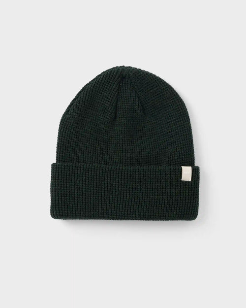 Alpine Waffle Beanie | Evergreen