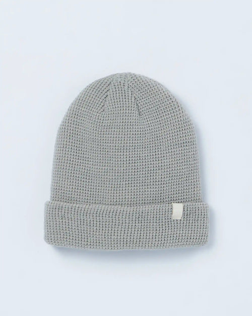 Alpine Waffle Beanie | Sky Grey