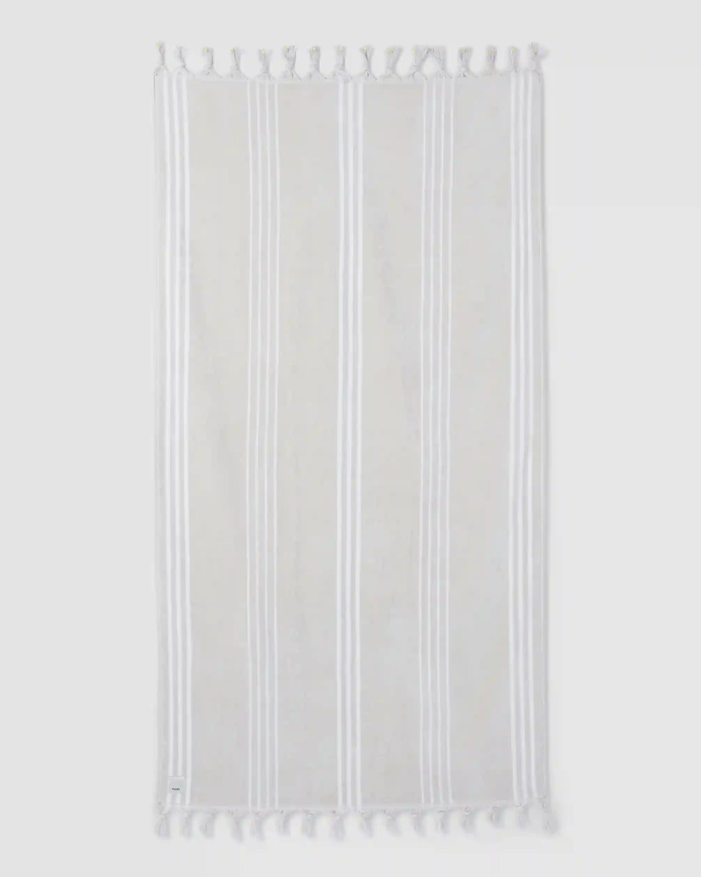 Fringe Beach Towel | Vintage White