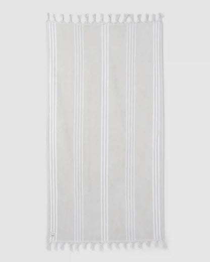 Fringe Beach Towel | Vintage White