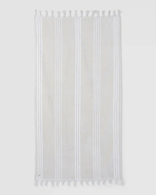Fringe Beach Towel | Vintage White