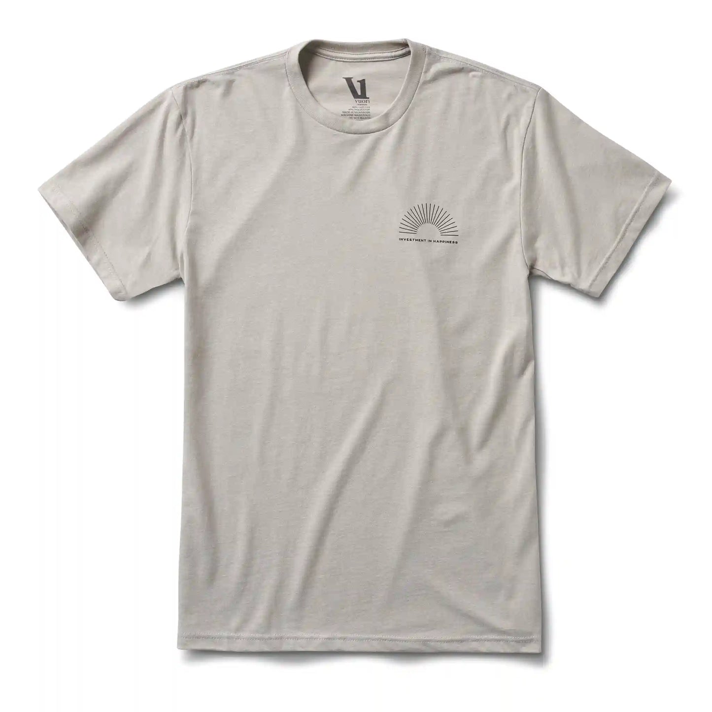 Investment in Happiness Tee | Light Grey