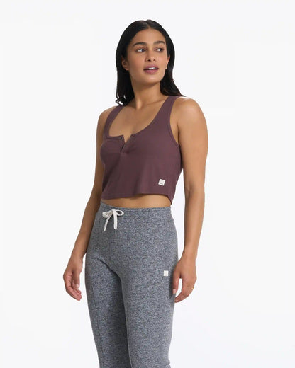 Cove Crop Tank | Chestnut