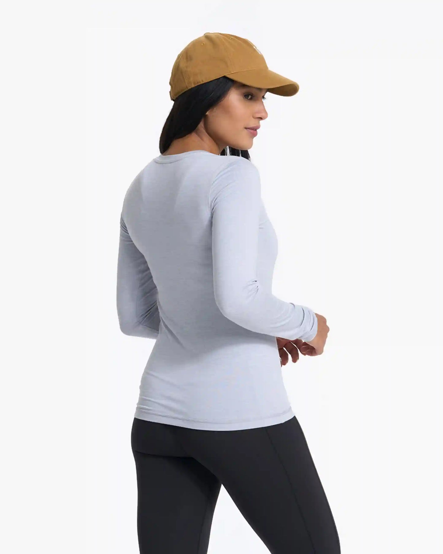 Long-Sleeve Lux Crew | Platinum Heather