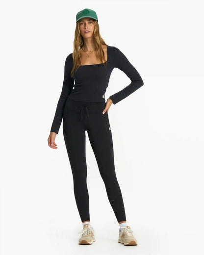 Long-Sleeve Sunrise Square Neck | Black