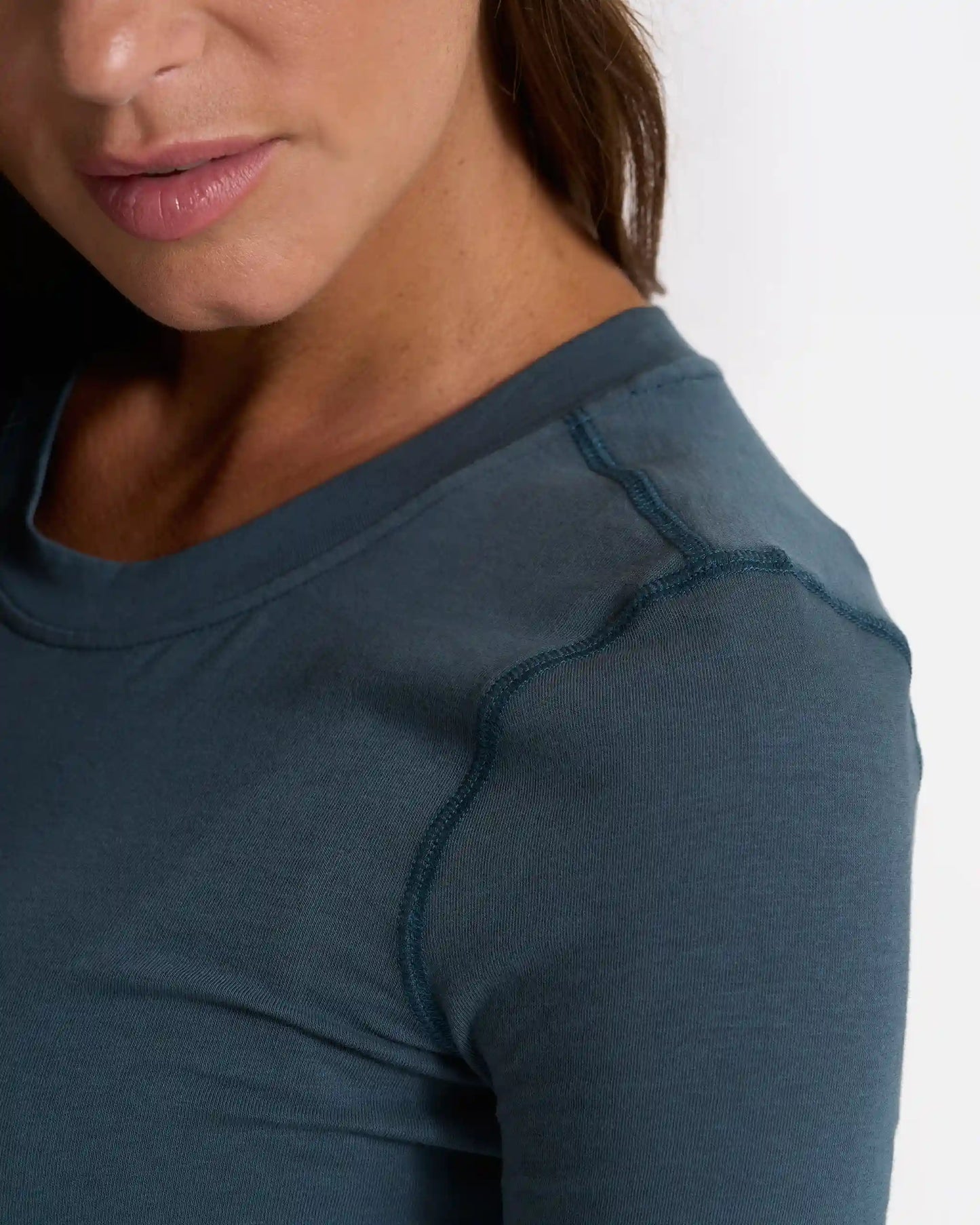 Long-Sleeve Coast Crop | Stone
