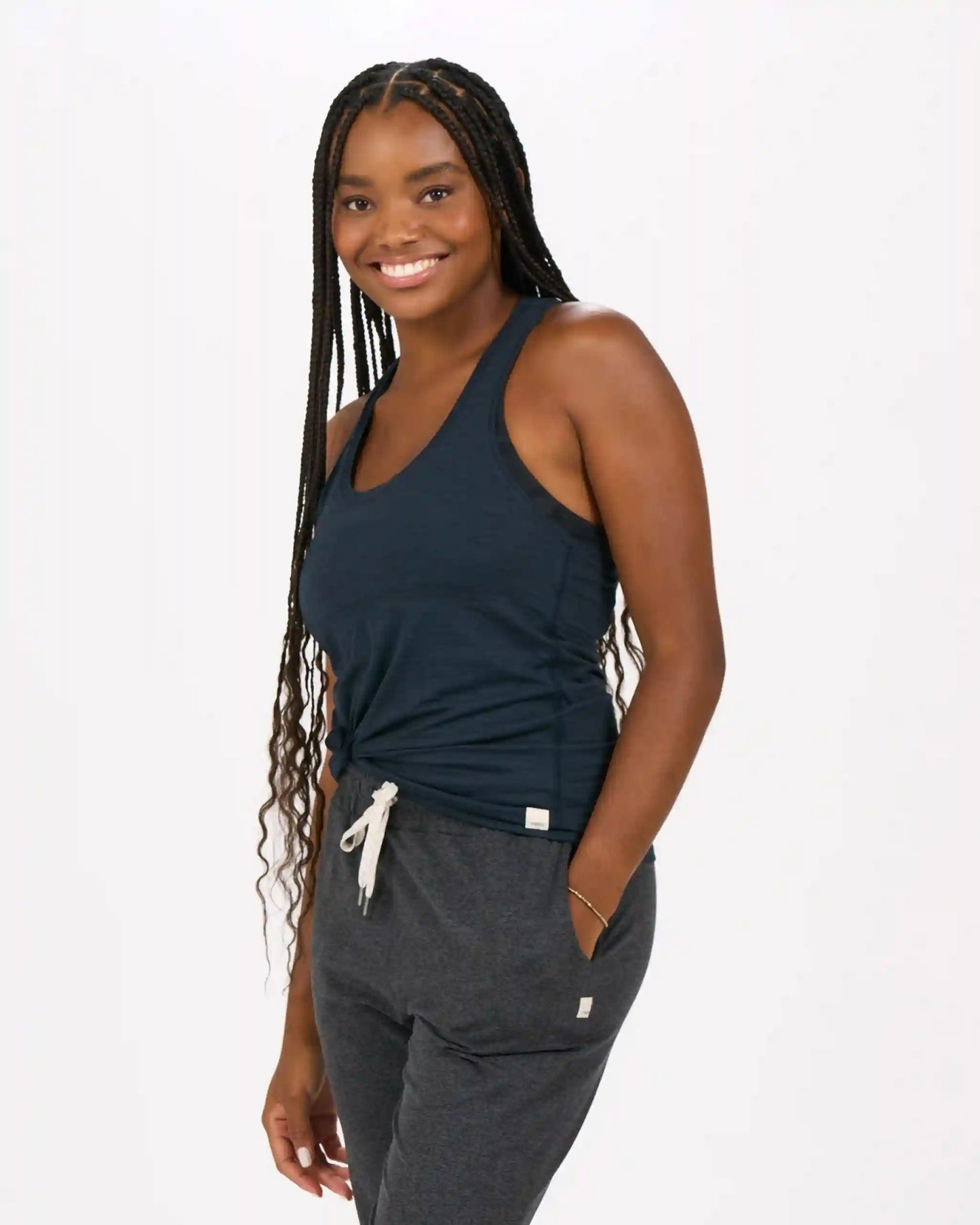 Lux Performance Tank | Ink Heather