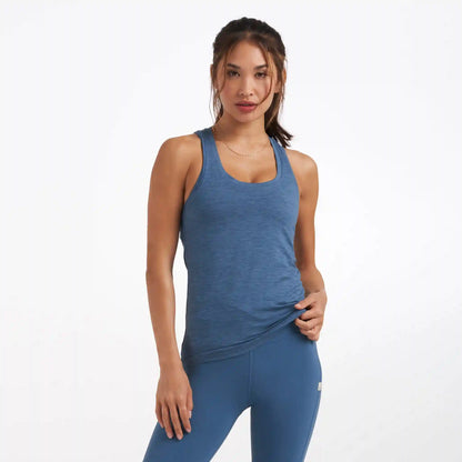Lux Performance Tank | Pool Blue Heather