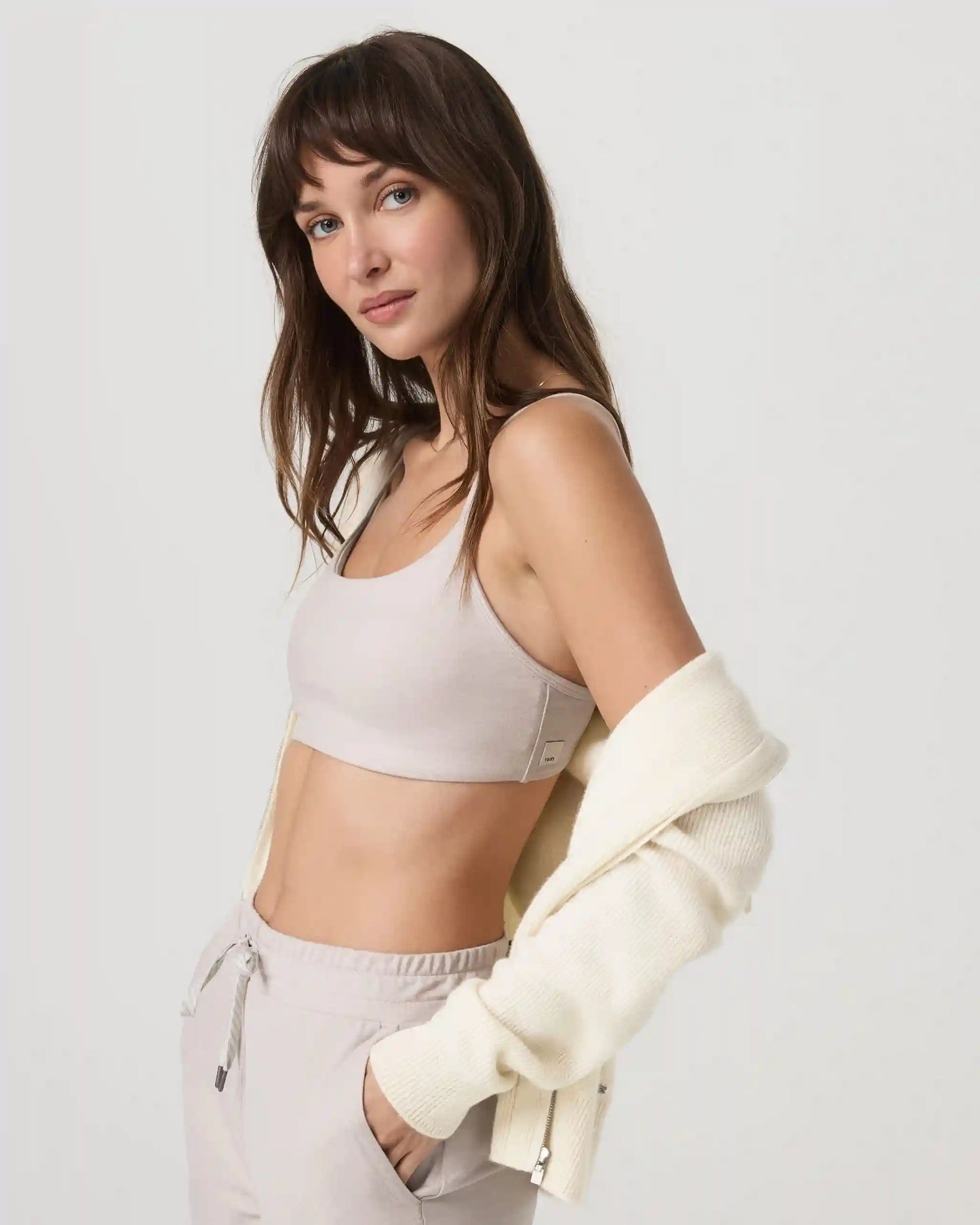 Halo Essential Bra | Ecru Heather