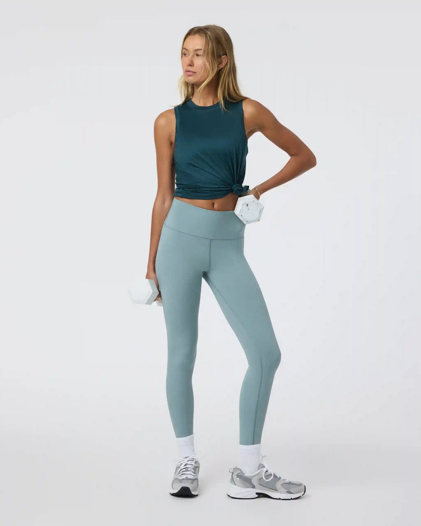 Energy Top Long | Moss Heather