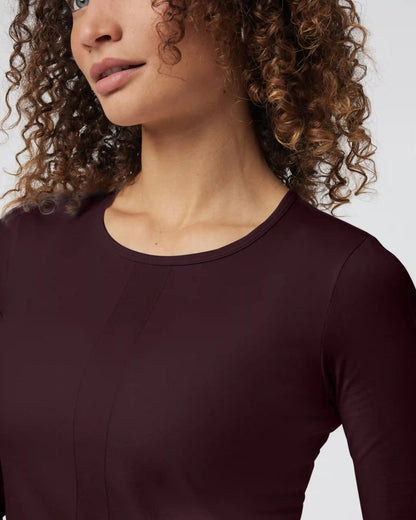 Long Sleeve Apres Sport Seamless Top | Cerise