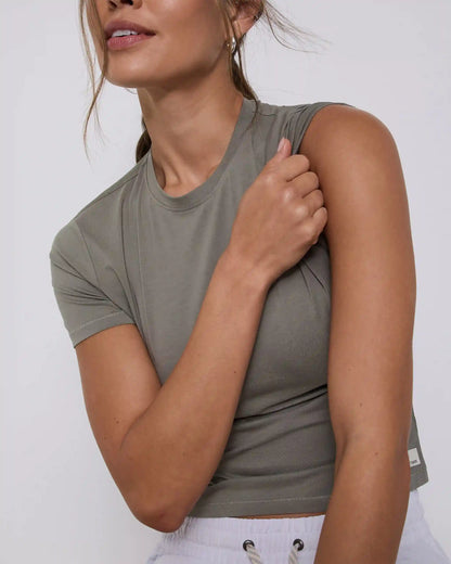 Feather Baby Tee | Laurel