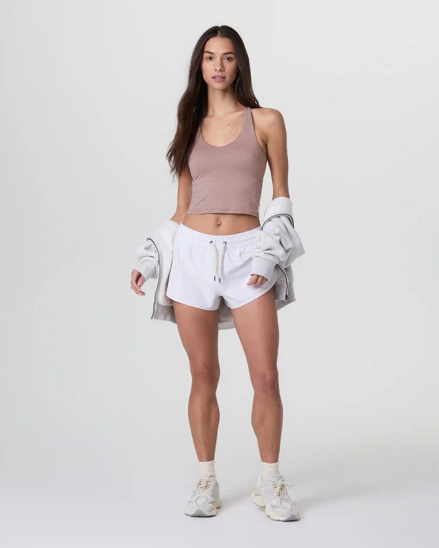 Halo Performance Crop 2.0 | Zion Rose Heather